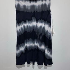 a.n.a. A New Approach Women's Black Tie Dye Knit Pull On Midi Skirt Size XS NWT